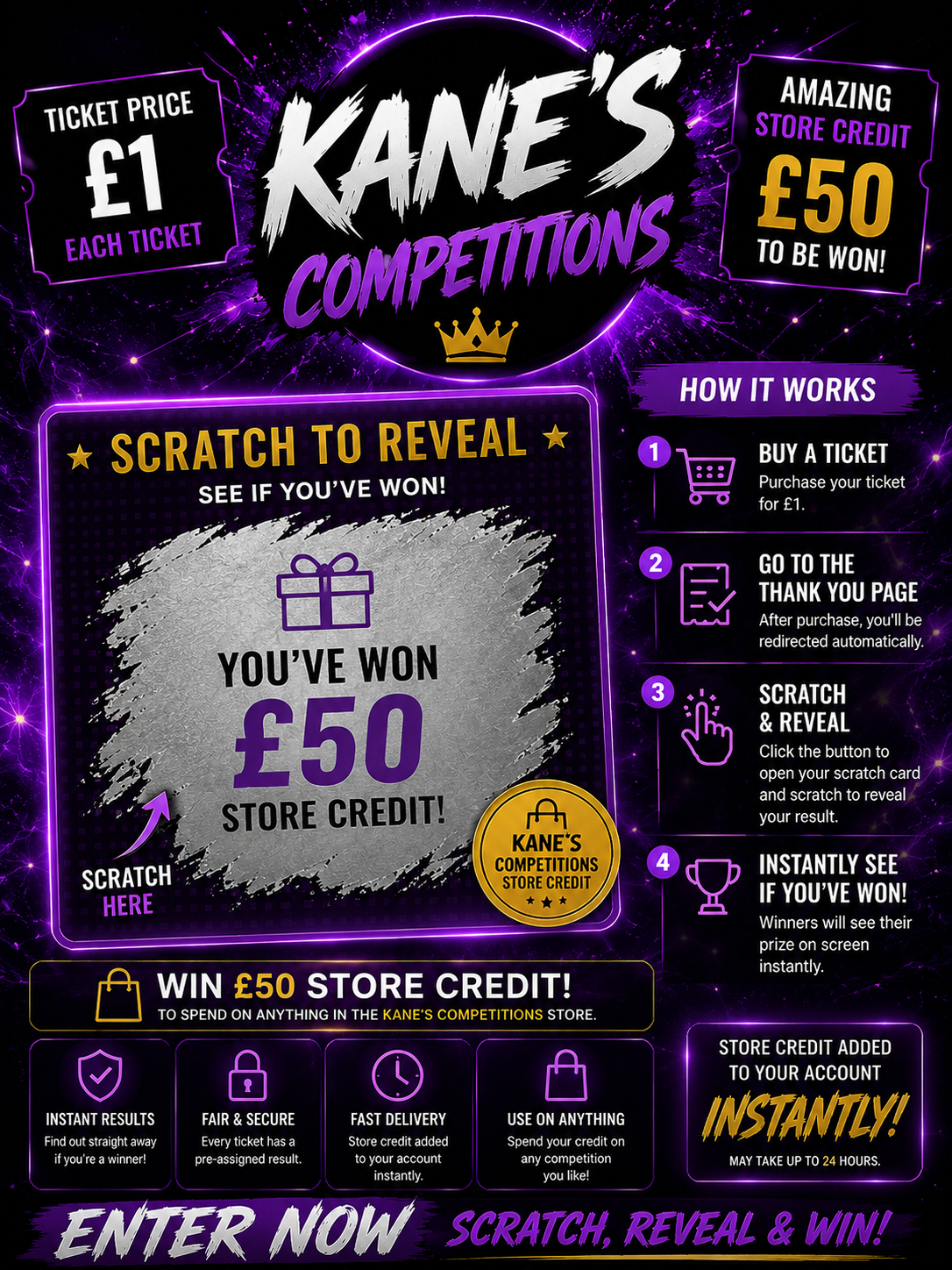 Instant Win Scratch