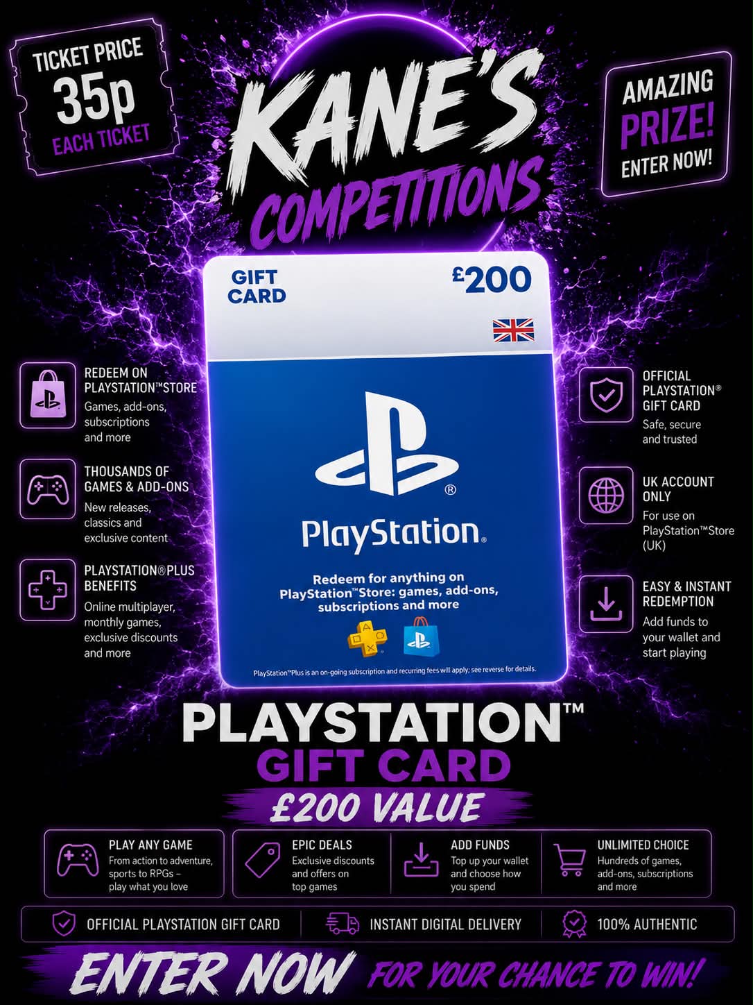 £200 PlayStation Gift Card